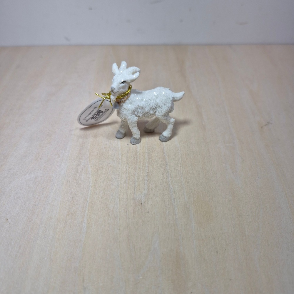 Heavenly‎ Blessings Christmas Tree Nativity Collection Goat Figurine White